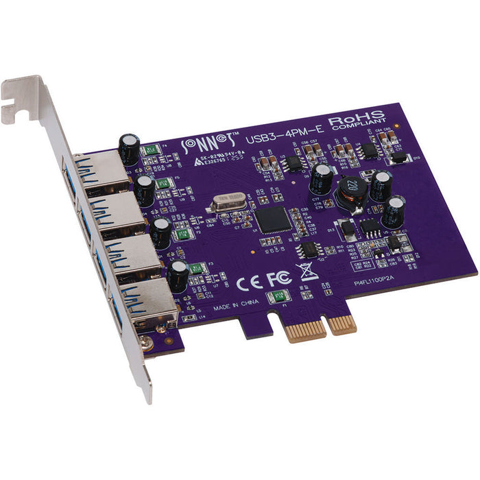 Sonnet USB3-4PM-E Allegro 4-Port USB 3.2 Gen 1 PCI Express Card for Mac Pro