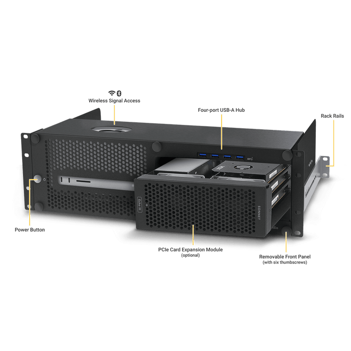Sonnet xMac Studio Pro 3U Rackmount Enclosure with Echo III Module - Macfixit Australia