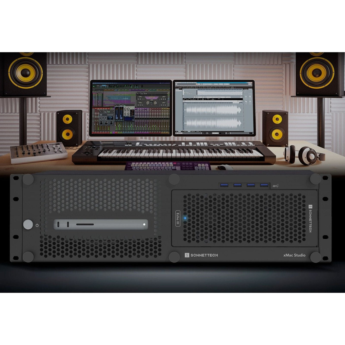 Sonnet xMac Studio Pro 3U Rackmount Enclosure with Echo III Module ...