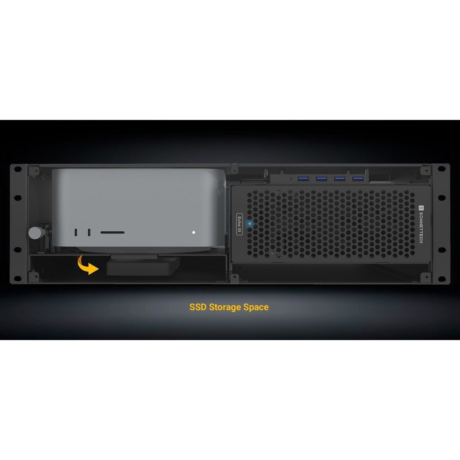 Sonnet xMac Studio Pro 3U Rackmount Enclosure with Echo III Module ...
