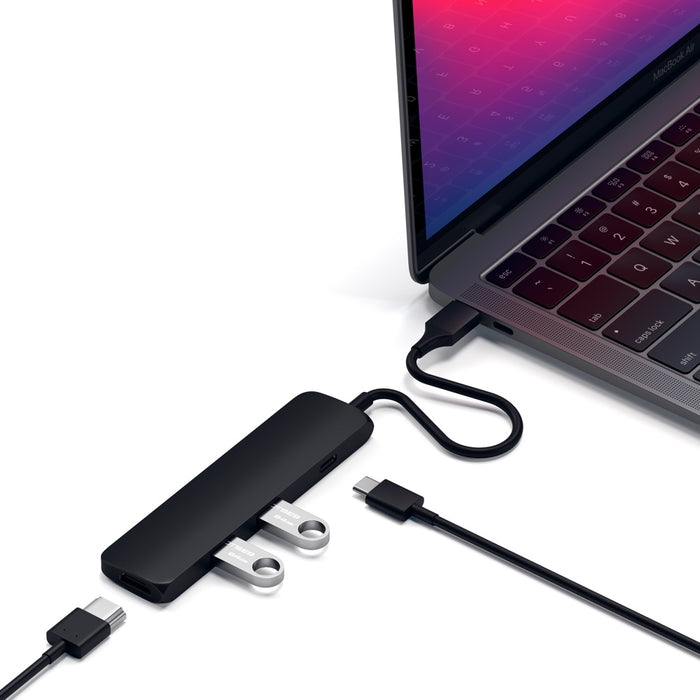 Satechi Slim USB-C MultiPort Adapter - Black