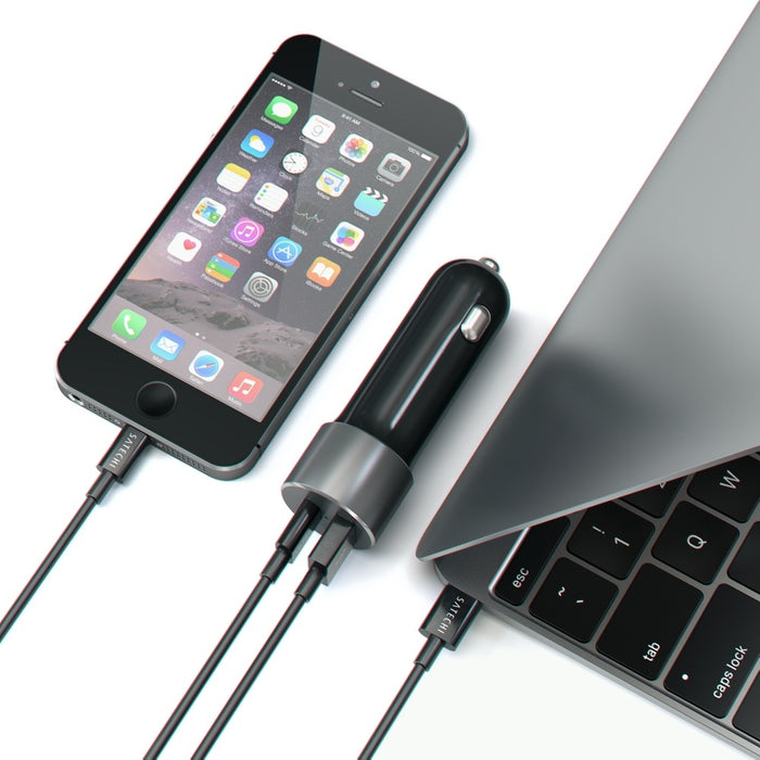 Satechi 72W USB-C PD Car Charger - Space Grey