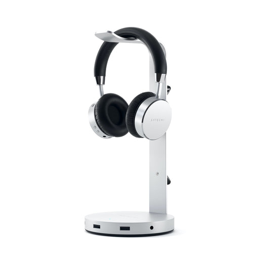 Satechi Aluminium Headphone Stand Hub - Silver