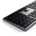 Satechi Slim W3 Wired USB-C Backlit Keyboard - Space Grey