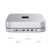 Satechi Aluminium Stand and Hub for Mac Mini with SSD Enclosure - Silver