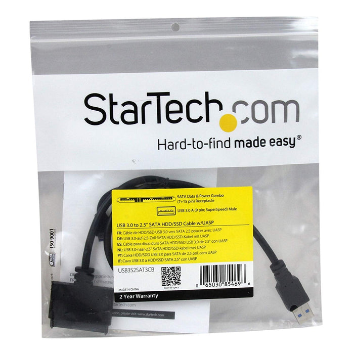 StarTech SATA to USB Cable - USB 3.0 to 2.5” SATA III Hard Drive Adapter - External Converter for SSD - HDD Data Transfer - Macfixit Australia