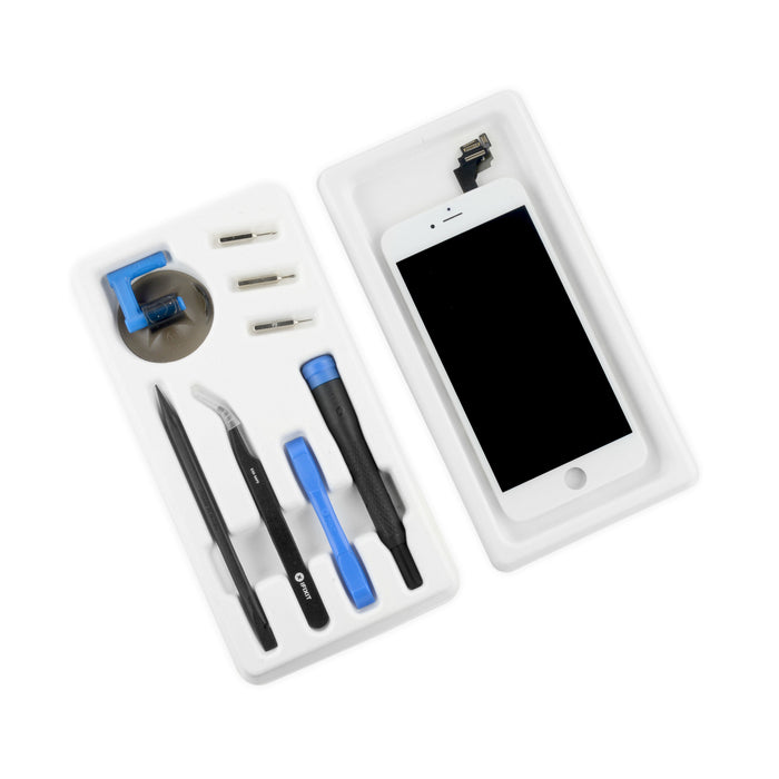 iFixit iPhone 6 Plus LCD Screen and Digitizer Assembly White - Full Repair Kit Including Tools