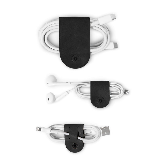 Twelve South CableSnap (3 - Pack) - Black - Macfixit Australia