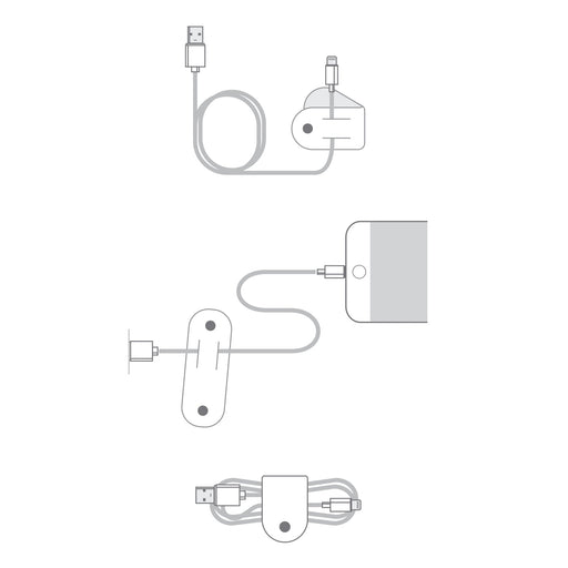 Twelve South CableSnap (3 - Pack) - Cognac - Macfixit Australia
