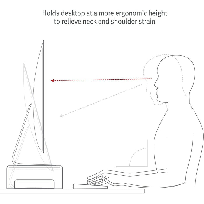 Twelve South Curve Riser for iMac & Displays - Black - Macfixit Australia