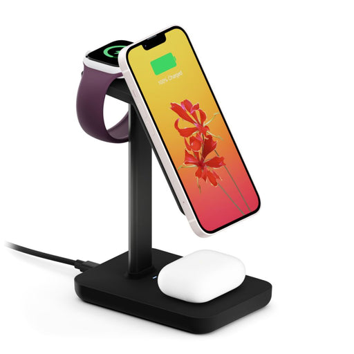Twelve South HiRise 3 Triple Wireless Charger - Black - Macfixit Australia