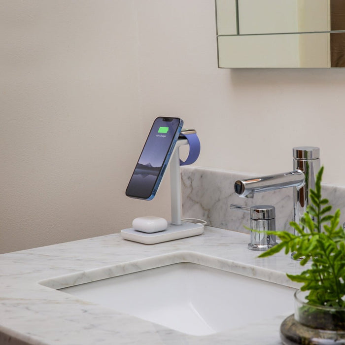 Twelve South HiRise 3 Triple Wireless Charger - White - Macfixit Australia