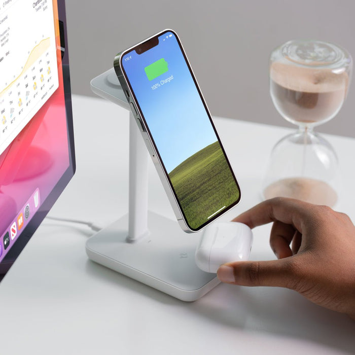 Twelve South HiRise 3 Triple Wireless Charger - White - Macfixit Australia