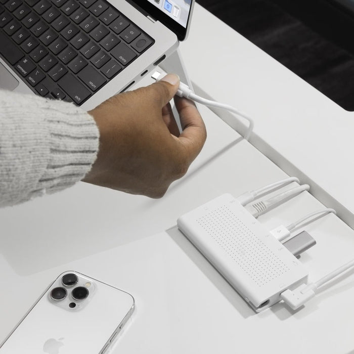 Twelve South - StayGo USB - C Hub - White - Macfixit Australia