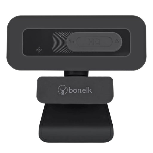Bonelk USB Webcam Pro, Clip On, 1080p Black