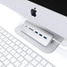 Satechi USB-C Aluminium USB 3.0 Hub & Card Reader - Silver