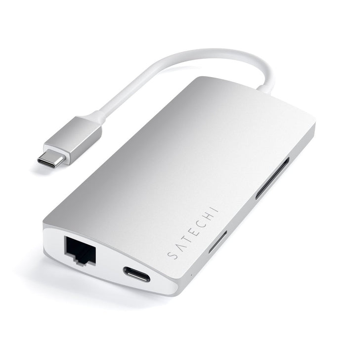 Satechi USB-C Multi-Port Adapter 4K HDMI w- Ethernet V2 - Silver