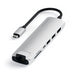 Satechi USB-C Slim Multiport with Ethernet Adapter - Silver