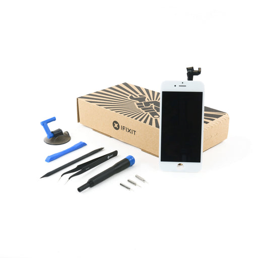 iFixit iPhone 6s LCD Screen and Digitizer Full Assembly, New, Fix Kit - White