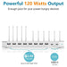 Unitek USB C Charging Station, 120W 10 Port Charging Organizer for Multiple Devices - White - Macfixit Australia
