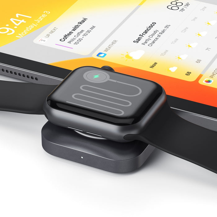 Satechi USB-C Magnetic Charging Dock for Apple Watch - Space Grey