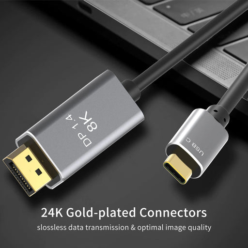 USB C to DisplayPort 1.4 Cable 8K - 1 meter - Macfixit Australia