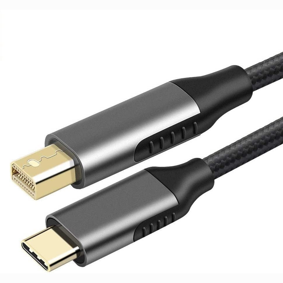 USB C Type to Mini DisplayPort - Mini DP Cable 1.8m - Gray - Macfixit Australia