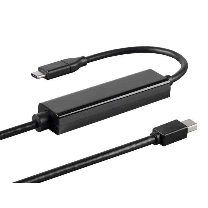 USB Type - C to Mini DisplayPort 3.1 Cable - 5Gbps, Active, 4K@60Hz, 1.5 m - Black - Macfixit Australia