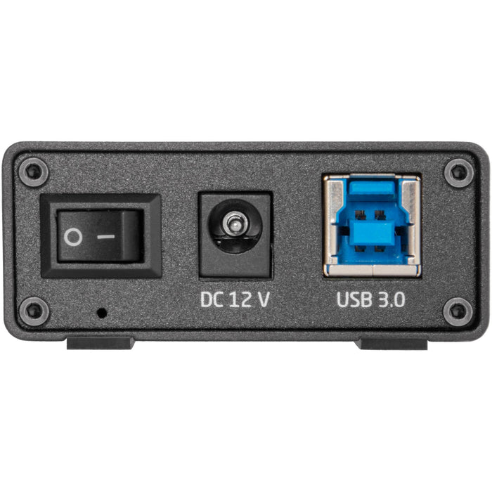 Xcellon 10 - Port Powered USB 3.0 Slim Aluminum Hub with 3 Dual Data - Charging Ports - Black - Macfixit Australia