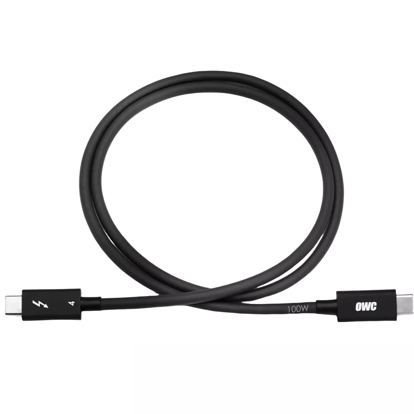 2.0 Metre OWC Thunderbolt 4/USB-C Cable - Black, OWCCBLTB4C2.0M
